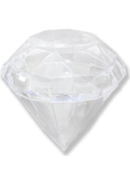 12 Adet 7 x 6, cm Elmas Plastik Kutu Piramit