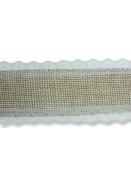 4.5 cm x 10metre İki Kenarı Dantel Oyalı Keten Kurdela
