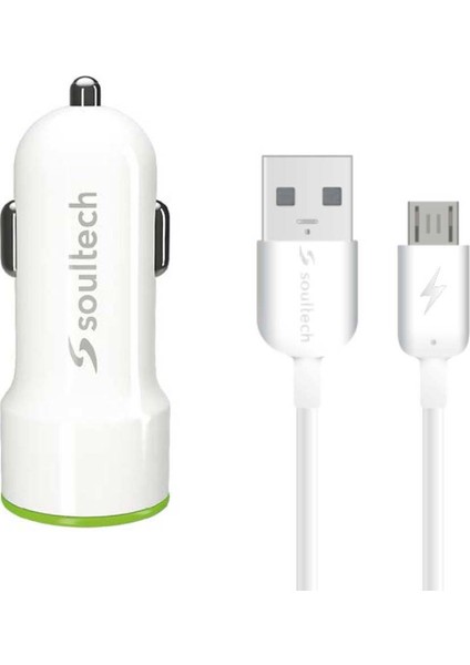 3.1 A Fast 2 Hızlı Araç Şarjı & Micro USB Şarj Kablosu