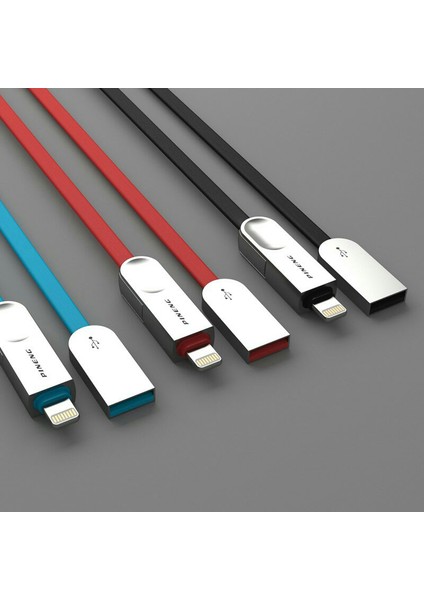 PN-307 Lightning ve Micro USB Siyah Kablosu