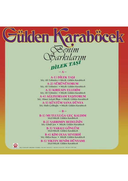 Gülden Karaböcek - Benim Şarkılarım / Dilek taşı (Plak)