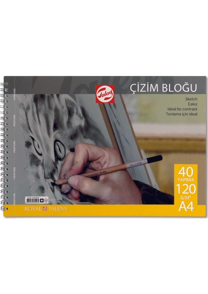 120Gr A4 40Yp.Spiralli Çizim Blok
