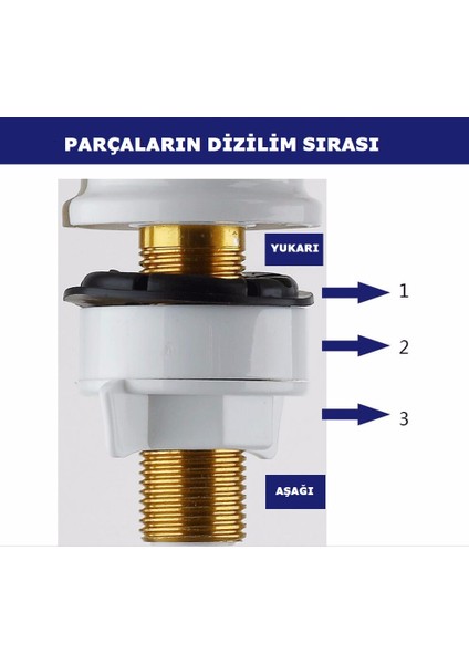 Anında sıcak su ısıtıcı musluk kısa boru alttan çıkışlı