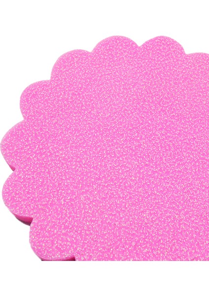 Yuvarlak Karlı Tül Süsleme ve Kavanoz Kesesi 100lü Pembe