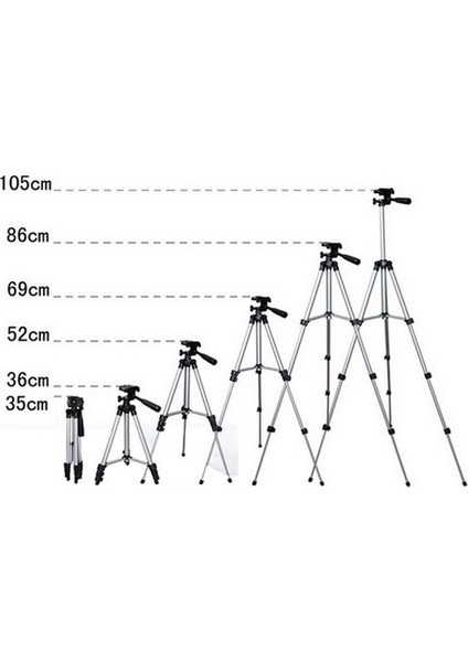 TF3110 102 cm Kamera ve Fotoğraf Makine Tripodu