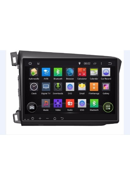 Honda Civic 10 inç Android Navigasyon Multimedya TV USB Oem