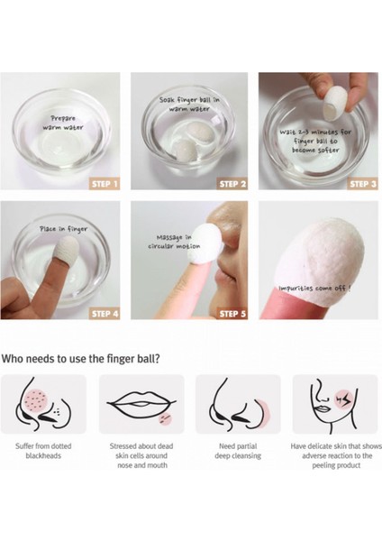 Blackhead Silk Finger Ball - Siyah Nokta Temizleyici Peeling Parmak Yüksüğü