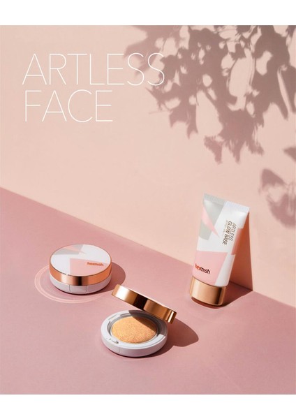 Artless Perfect Cushion Spf50+ Pa+++ - Doğal Mükemmel Kapatıcı Güneş Korumalı Fondöten