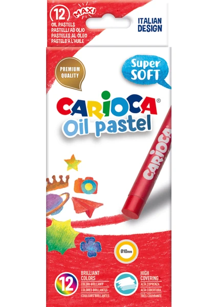 Yağlı Pastel Boya Kalemi 12'Li