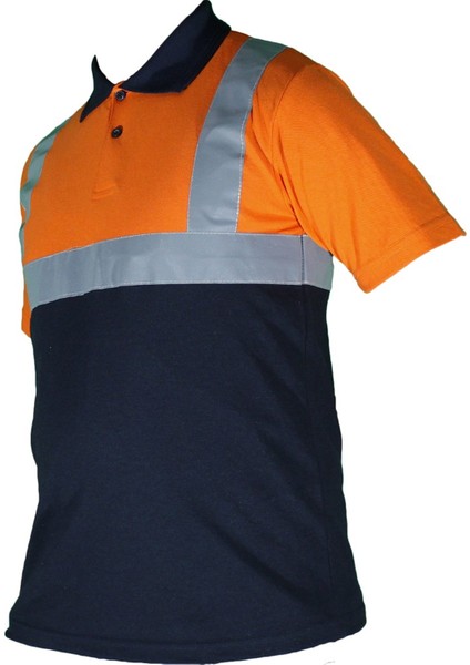 Polo Yaka Reflektörlü T Shirt