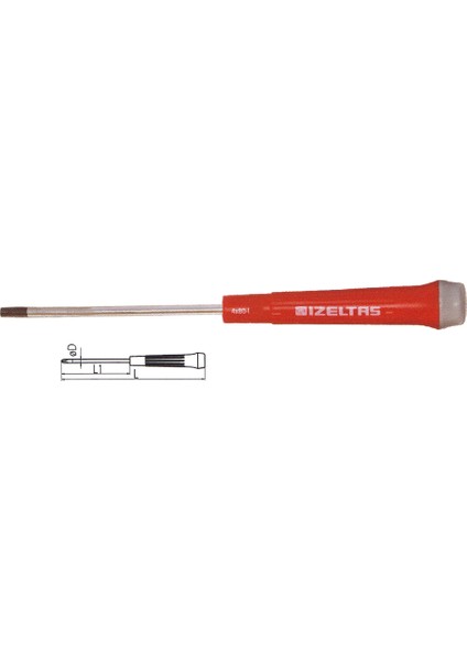 Elektronikçi Tip Klemens Torx Uçlu Tornavida T10x60