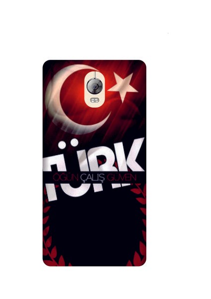 Lenovo P1 Şanlı Türk Baskılı Kapak Kılıf + Ekran Koruyucu Cam