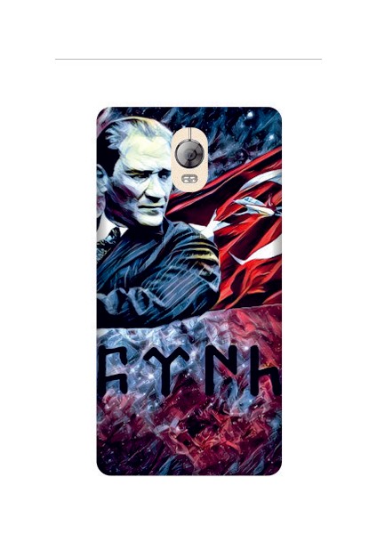 Lenovo Vibe P1 Pro Atatürk Kapak Kılıf + Ekran Koruyucu Cam