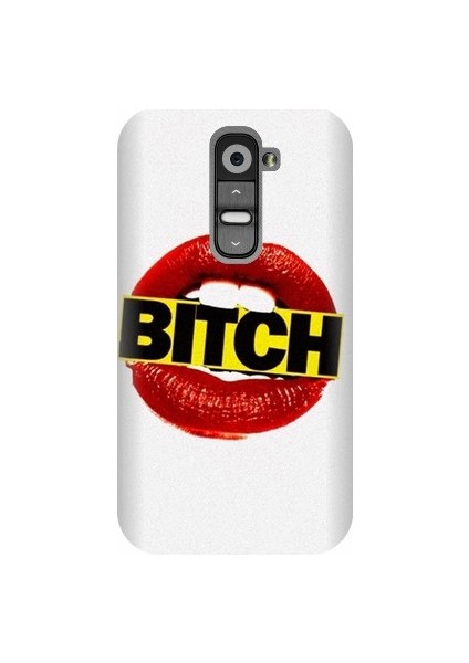 LG G2 Mini Bitch Baskılı Kapak Kılıf + Ekran Koruyucu Cam
