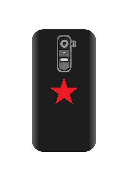 LG G2 Mini Red Star Kapak Kılıf + Ekran Koruyucu Cam