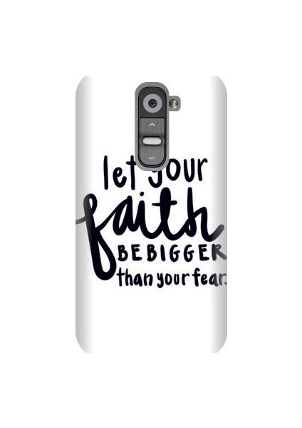 LG G2 Yazı Baskılı Kapak Kılıf + Ekran Koruyucu Cam