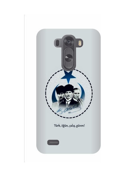 LG G3 Mini Atatürk Kapak Kılıf + Ekran Koruyucu Cam