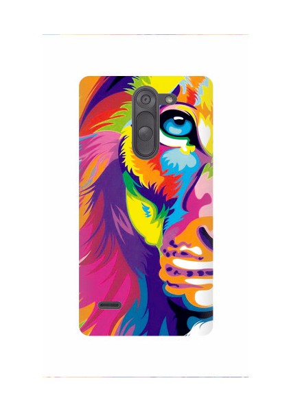 LG G3 Stylus Aslan Kapak Kılıf + Ekran Koruyucu Cam