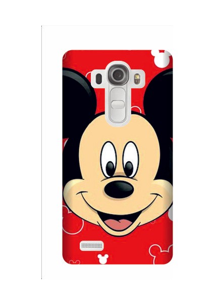 LG G4 Mickey Kapak Kılıf + Ekran Koruyucu Cam
