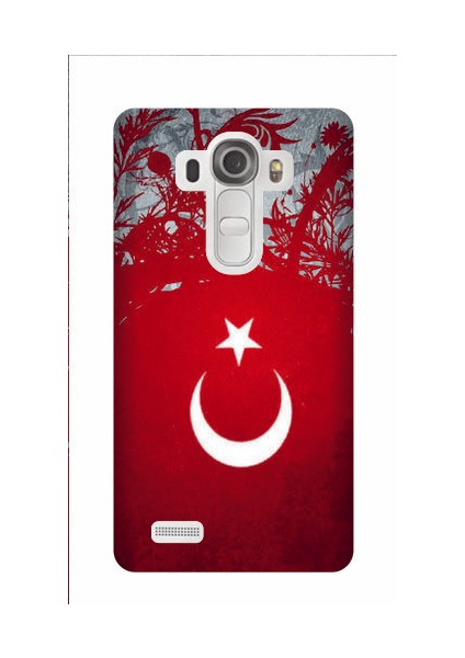 LG G4 Şanlı Bayrak Kapak Kılıf + Ekran Koruyucu Cam