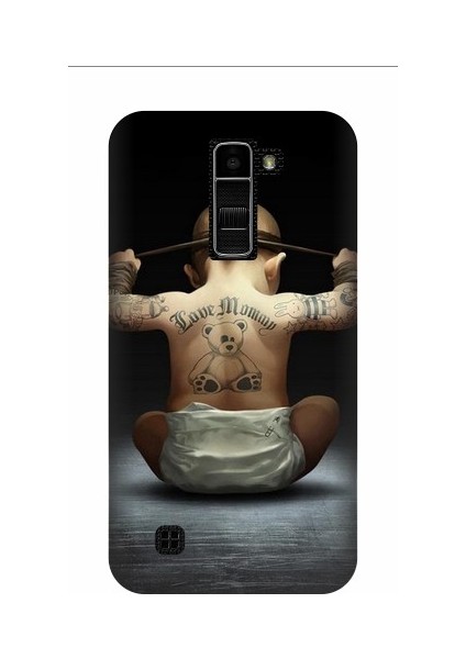 LG K8 Bebek Baskılı Kapak Kılıf + Ekran Koruyucu Cam