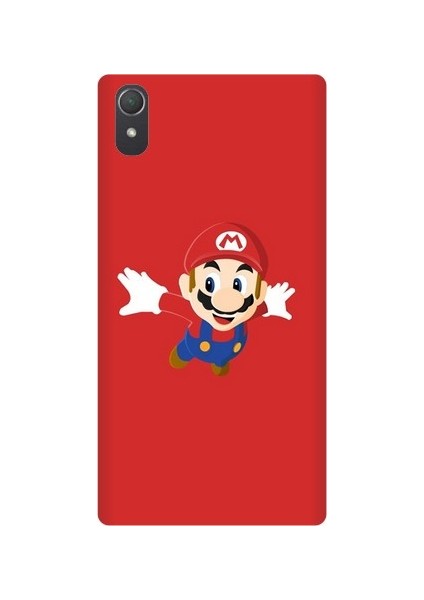 Sony Xperia Z2 Super Mario Baskılı Kapak Kılıf + Ekran Koruyucu Cam