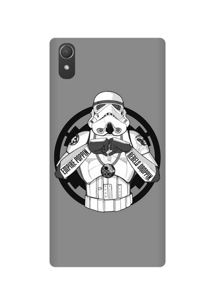 Sony Xperia Z2 Star Wars Baskılı Kapak Kılıf + Ekran Koruyucu Cam