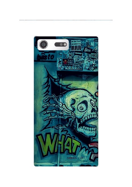 Sony Xperia Xz Premium Grafiti Baskılı Kapak Kılıf + Ekran Koruyucu Cam
