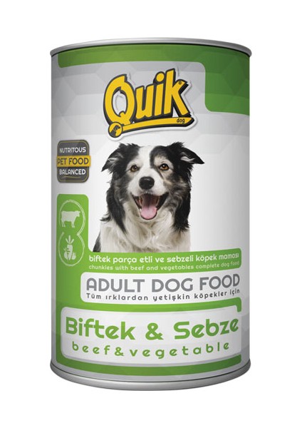 Köpek 415 Gr Biftek-Sebze Konservesi