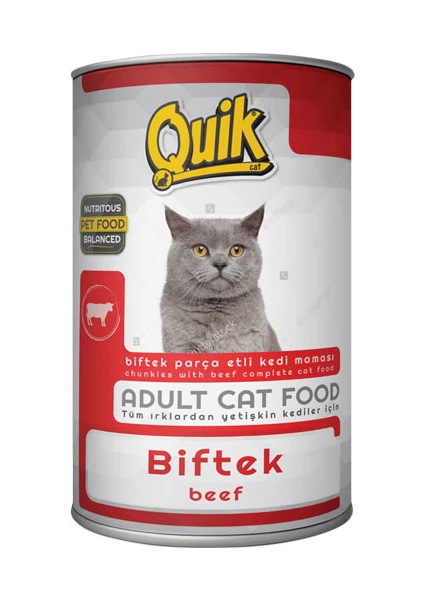 Kedi Biftekli Konservesi 415 Gr