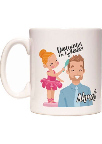 Rockn Fox Babalar Günü İsme Kişiye Özel Baba için İsim Yazılabilir Kupa Bardak