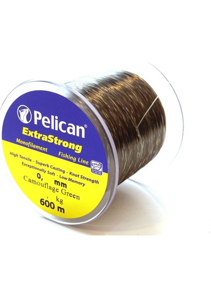 060 Bobin Misina 350 mt Kamuflaj Yeşil Extra Strong
