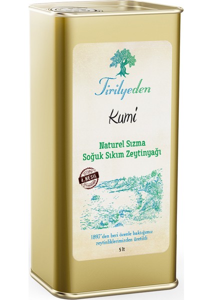 Soğuk Sıkım Naturel Sızma Zeytinyağı 5 lt