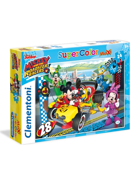 CLEMENTONI PUZZLE 24 MAXI MICKEY & ROADSTAR RACERS