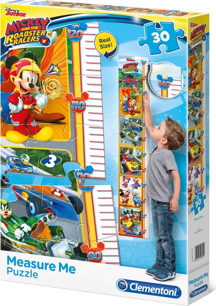 30 Maxi Parça Boy Ölçer Puzzle Mickey