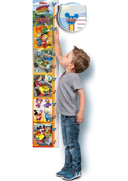 30 Maxi Parça Boy Ölçer Puzzle Mickey