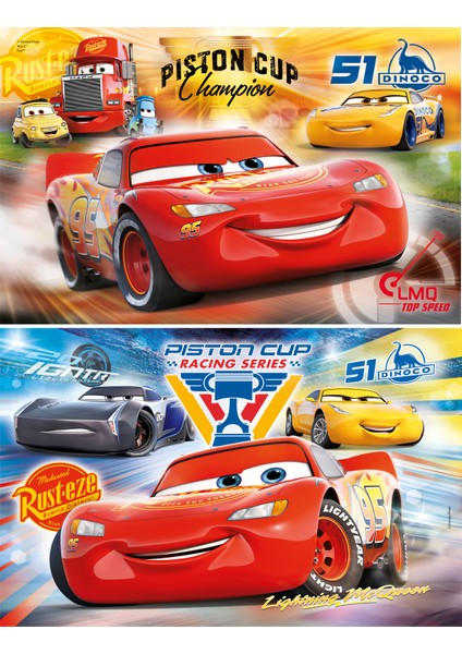 2x20 Parça Puzzle Cars 3 S.C.