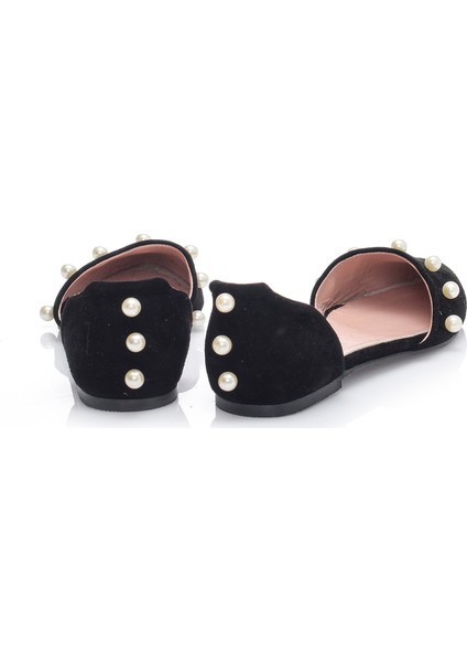 Sue Siyah Süet Sandal