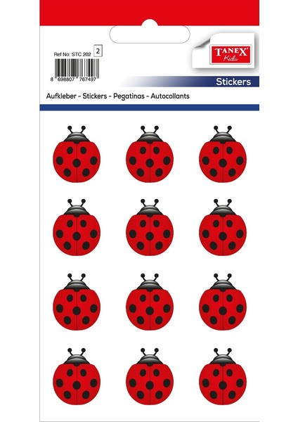 Etiket Uğur Böceği 2 Li Paket Stc 202