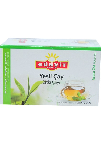 Yeşil Çay Bitki Çayı 20 Süzen Pşt