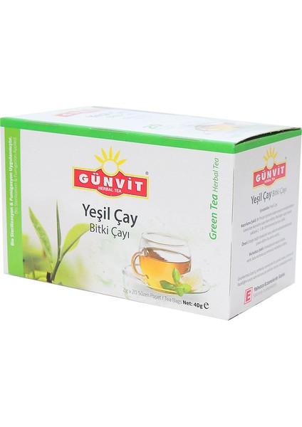 Yeşil Çay Bitki Çayı 20 Süzen Pşt