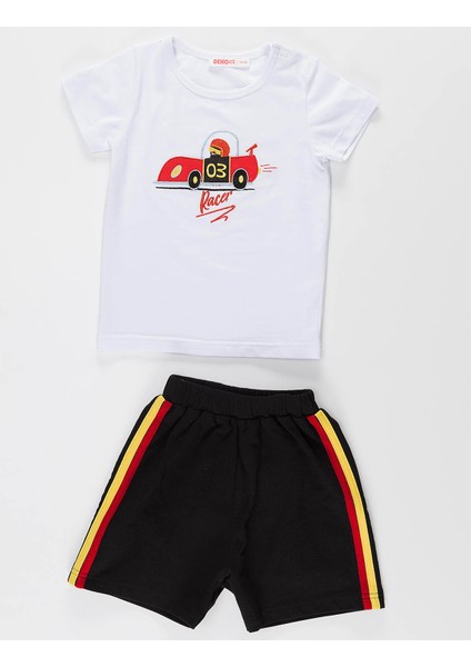 Baby Racer 03 Erkek Bebek T-shirt Şort Takım