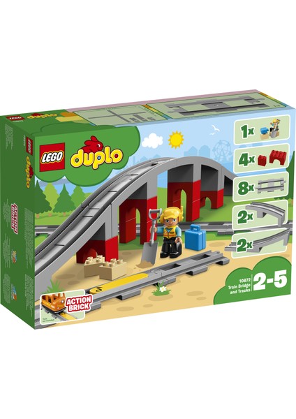 LEGO® DUPLO® Tren Köprü ve Rayları 10872 Yapım Oyuncağı