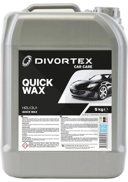 Dıvortex Quıck Wax Hızlı Cila 5 Kg