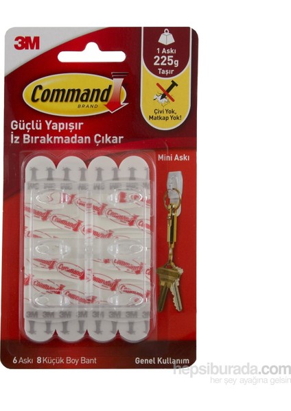 Command Askı Mini 17006 225 g Taşır