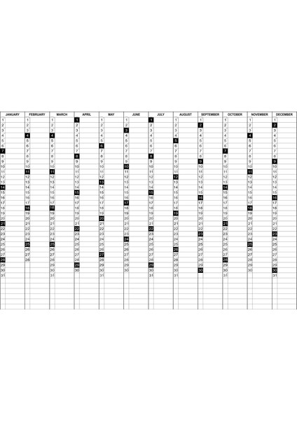 Yıllık Takvim Folyosu 2023 ( Magnet )