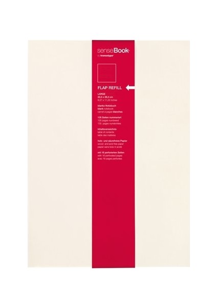 Sensebook Flap A4 Defter Yedeği - Çizgisiz
