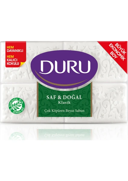 Saf & Doğal Klasik Kalıp Sabun 4x200 800gr