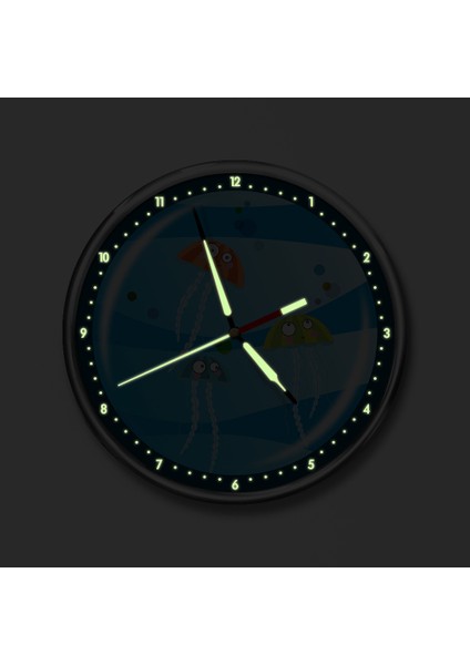 Premium Gece Parlayan Çocuk Odası Duvar Saati FS-1512 fiyatları