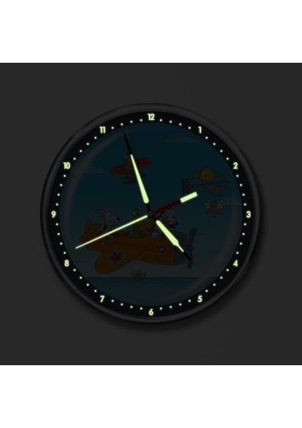 Premium Gece Parlayan Çocuk Odası Duvar Saati FS-1524 fiyatları